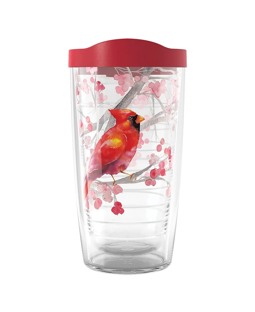 Tervis Tumbler Tervis Christmas Holiday Cardinal and Berry Branches Made in Usa Double Walled Insulated Tumbler Travel Cup Keeps Drinks Cold & Hot, 16