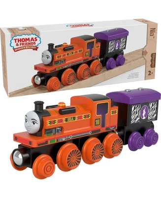 Fisher Price Thomas and Friends Wooden Railway, Nia Engine and Cargo Car - Multi