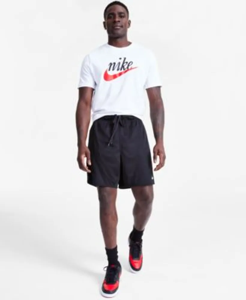 Nike Sportswear Mens Heritage Script Logo T Shirt Totality Dri Fit Shorts Casual Sneakers From Finish Line