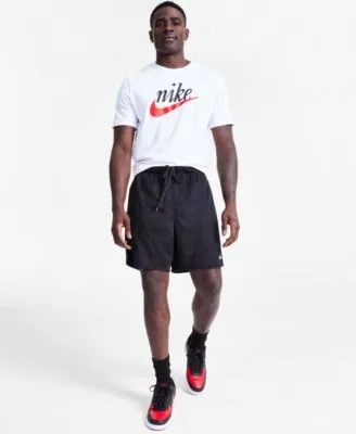 Nike Sportswear Mens Heritage Script Logo T Shirt Totality Dri Fit Shorts Casual Sneakers From Finish Line