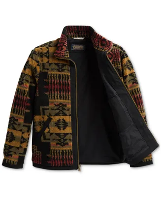 Pendleton Men's Printed Stand-Collar Fleece Jacket