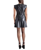 Steve Madden Women's Faux-Leather Beckett Dress