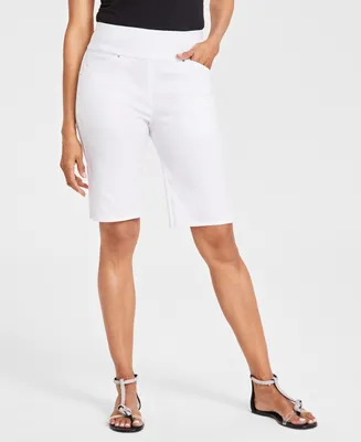 I.n.c. International Concepts Women's Mid Rise Pull-On Bermuda Shorts, Created for Macy's