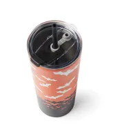 Cambridge Ombre Bats Insulated Tumbler with Straw, 24 oz