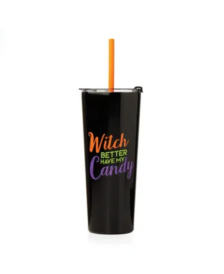 Cambridge Witch Candy Insulated Tumbler with Straw, 24 oz