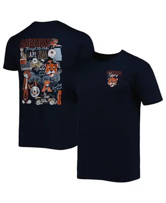 Men's Navy Auburn Tigers Vintage-Like Through the Years 2-Hit T-shirt