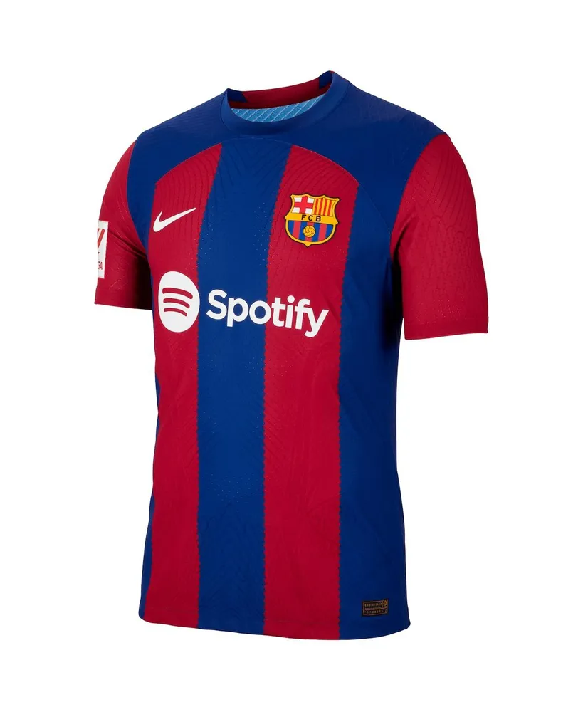 Men's Nike Frenkie de Jong Royal Barcelona 2023/24 Home Authentic Jersey