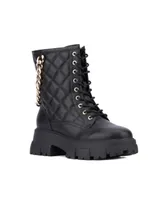 Fashion To Figure Women's Jane Combat Boot - Wide Width