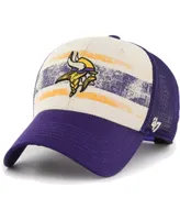 Men's '47 Brand Cream Minnesota Vikings Breakout Mvp Trucker Adjustable Hat