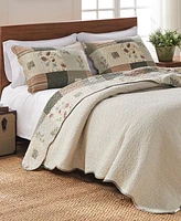 Greenland Home Fashions Sedona 100% Cotton Reversible Piece Quilt Set