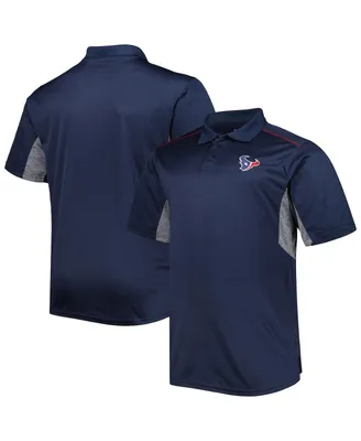 Men's Navy Houston Texans Big and Tall Team Color Polo Shirt