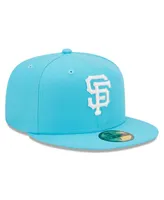 Men's New Era Blue San Francisco Giants Vice Highlighter Logo 59FIFTY Fitted Hat