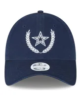 Women's New Era Navy Dallas Cowboys Leaves 9TWENTY Adjustable Hat