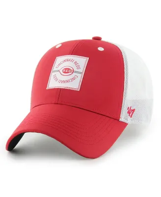 Men's '47 Brand Red Cincinnati Reds Disburse Mvp Trucker Adjustable Hat