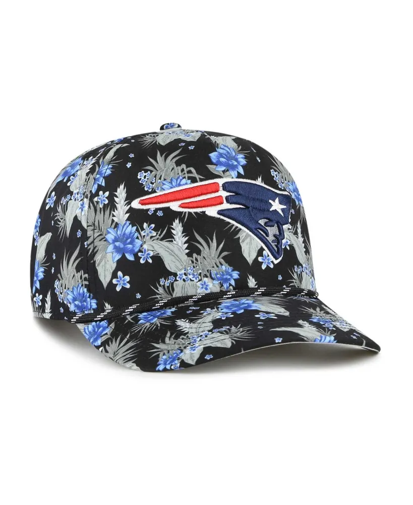 Men's '47 Brand Black New England Patriots Dark Tropic Hitch Adjustable Hat