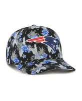 Men's '47 Brand Black New England Patriots Dark Tropic Hitch Adjustable Hat