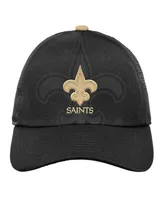 Big Boys and Girls Black New Orleans Saints Tailgate Adjustable Hat