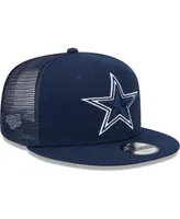 Big Boys and Girls New Era Navy Dallas Cowboys Main Trucker 9FIFTY Snapback Hat