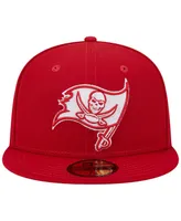 Men's New Era Scarlet Tampa Bay Buccaneers Super Bowl Xxxvii Main Patch 59FIFTY Fitted Hat