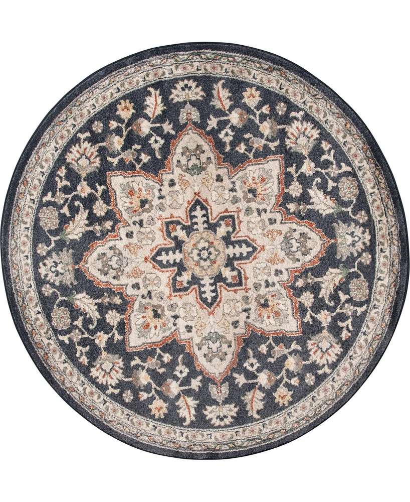 Closeout! Km Home Poise Pse-7230 5'3" x Round Area Rug
