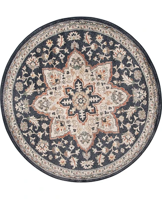 Closeout! Km Home Poise Pse-7230 5'3" x Round Area Rug