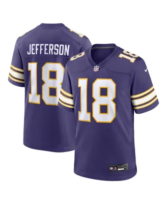 Men's Nike Justin Jefferson Purple Minnesota Vikings Classic Player Game Jersey