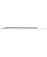 Fossil All Stacked Up Malachite Beaded Bracelet