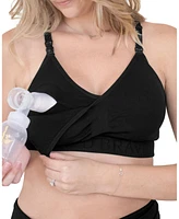 Kindred Bravely Maternity Busty Sublime Hands-Free Pumping & Nursing Sports Bra - Fits 28E-40I