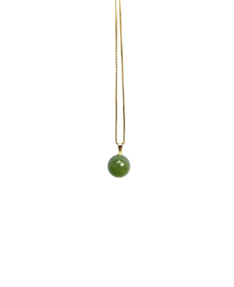 seree Greene - Green Jade Pendant Necklace