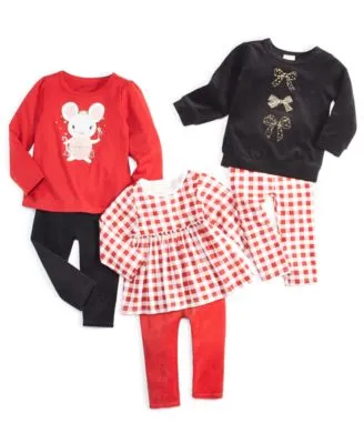 First Impressions Baby Girls Holiday Tops Leggings Created For Macys