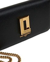 Karl Lagerfeld Paris Lafayette Leather Wallet on a Chain