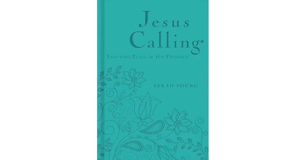 Jesus Calling, Teal Leathersoft, with Scripture References- Enjoying Peace in His Presence (a 365