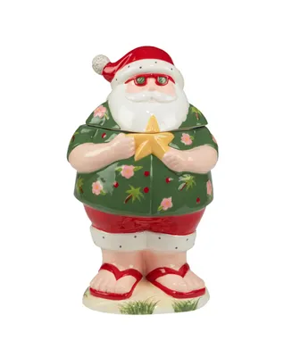 Certified International Santa's Wish 3-d Snowman Cookie Jar