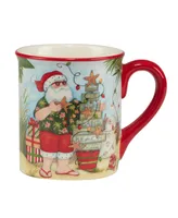 Certified International Santa's Wish 16 oz Mugs Set of 4