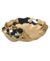 Certified International Gold-Silver Tone Coast Chip Dip