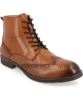 Thomas & Vine Men's Edison Tru Comfort Foam Wingtip Ankle Boots