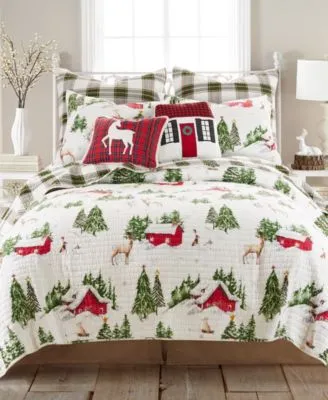 Levtex Tatum Pines Holiday Reversible Quilt Sets