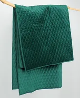 Levtex Empire Rich Emerald Velvet Reversible Quilted Throw, 50" x 60"