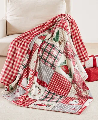 Levtex Home for Christmas Reversible Oversized Throw, 68" x 68"