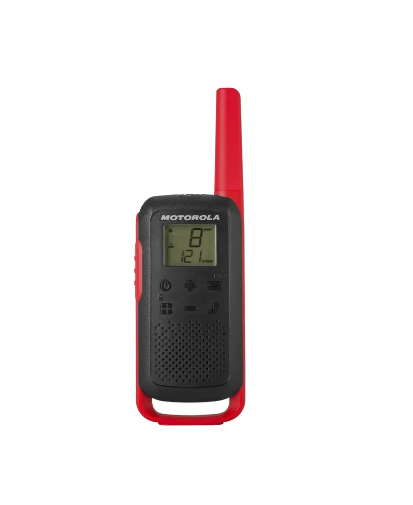 Motofrs Motorola Solutions T210 20 mi. Two-Way Radio Black/Red 2-Pack  Plaza Del Caribe