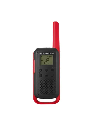 Motorola Solutions T210 20 mi. Two-Way Radio Black/Red 2-Pack