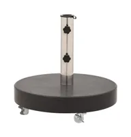 Parasol Base Granite 66.1 lb Round Black