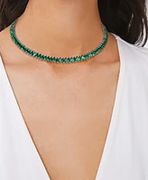 Macy's Cubic Zirconia Marquise Collar Necklace