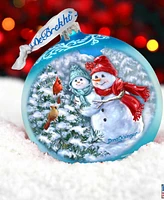 Designocracy Baby Snowman's First Winter Lg Holiday Collectible Ornaments D. Gelsinger
