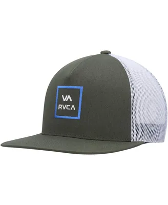 Men's Rvca Olive Va All the Way Trucker Snapback Hat