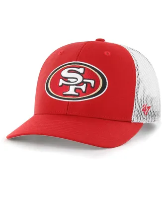 Men's '47 Brand Scarlet San Francisco 49ers Adjustable Trucker Hat