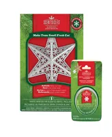 National Tree Company Scentsicles Decorative Ornament, Metal White Star, White Winter Fir with Refill