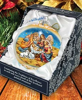 Designocracy Regal Nativity Lg Holiday Mercury Glass Collectible Ornaments G. DeBrekht