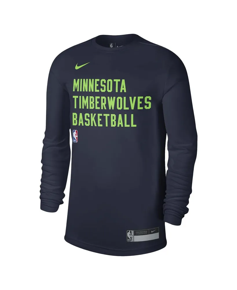 Men's and Women's Nike Navy Minnesota Timberwolves 2023/24 Legend On-Court Practice Long Sleeve T-shirt