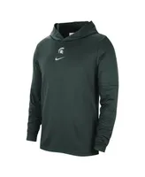 Men's Nike Green Michigan State Spartans Player Hoodie Long Sleeve Performance T-shirt